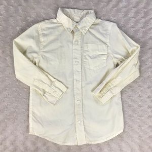 Gymboree Pale Yellow White Plaid Shirt Size 5T